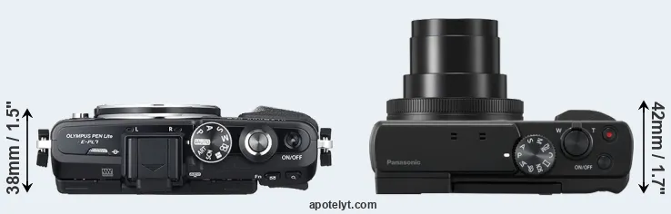 Compare E-PL7 versus ZS80 top