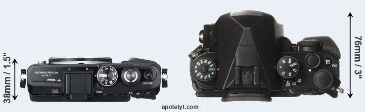 Compare E-PL7 versus KP top