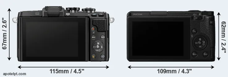 Comparison E-PL7 or GR III rear