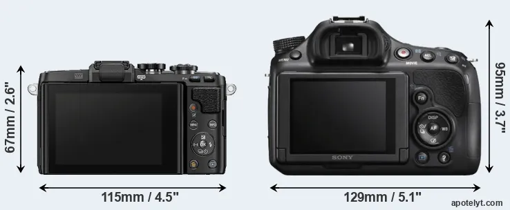 Comparison E-PL7 or A58 rear