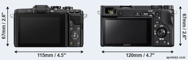 Comparison E-PL7 or A6300 rear