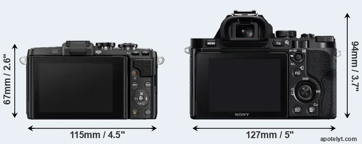 Comparison E-PL7 or A7 rear