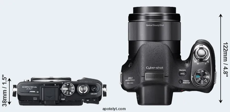 Compare E-PL7 versus H400 top