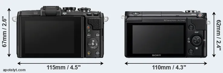 Comparison E-PL7 or NEX-3N rear