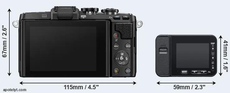 Comparison E-PL7 or RX0 II rear