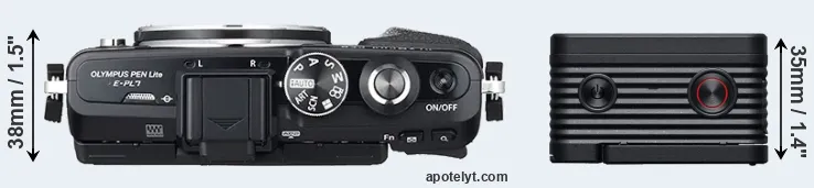 Compare E-PL7 versus RX0 II top