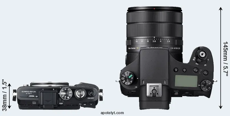 Compare E-PL7 versus RX10 IV top