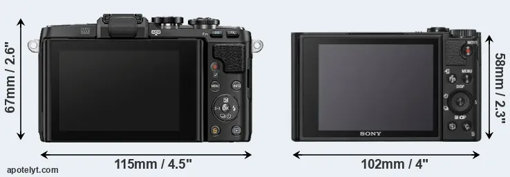 Comparison E-PL7 or WX800 rear