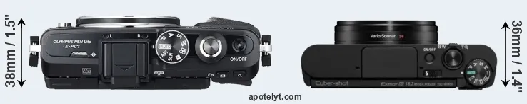 Compare E-PL7 versus WX800 top