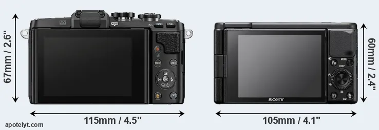 Comparison E-PL7 or ZV-1 rear