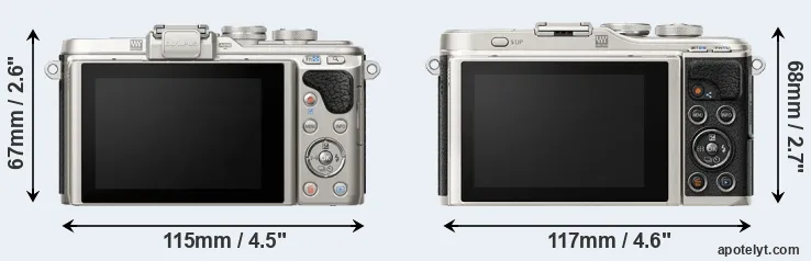 Comparison E-PL8 or E-PL9 rear