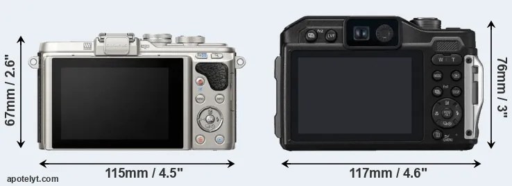 Comparison E-PL8 or FT7 rear