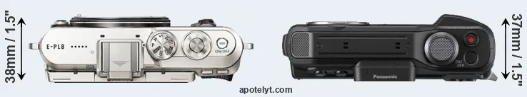 Compare E-PL8 versus FT7 top
