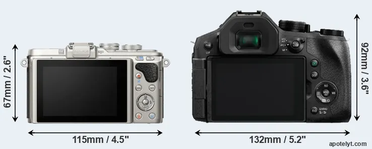 Comparison E-PL8 or FZ330 rear