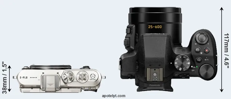 Compare E-PL8 versus FZ330 top