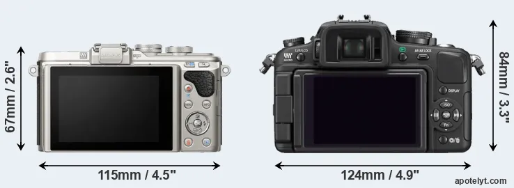 Comparison E-PL8 or G1 rear