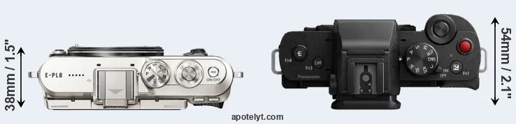 Compare E-PL8 versus G100 top