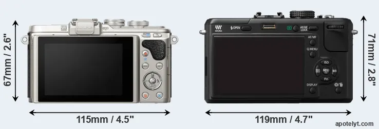 Comparison E-PL8 or GF1 rear