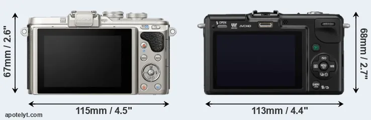 Comparison E-PL8 or GF2 rear