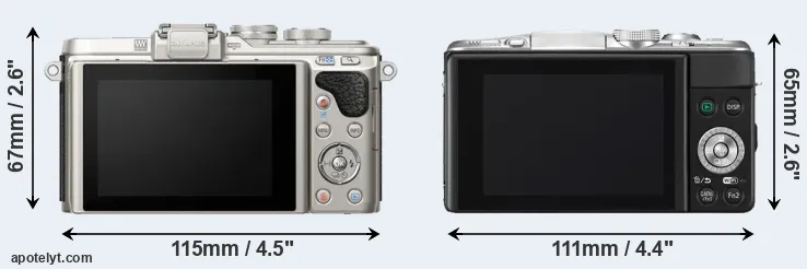 Comparison E-PL8 or GF6 rear