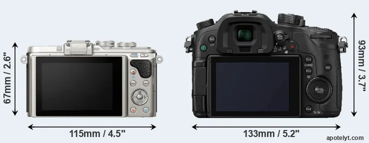 Comparison E-PL8 or GH4 rear