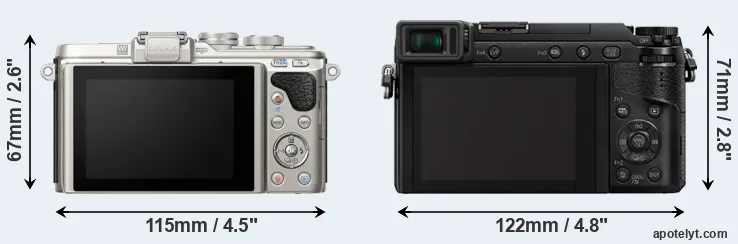 Comparison E-PL8 or GX80 rear