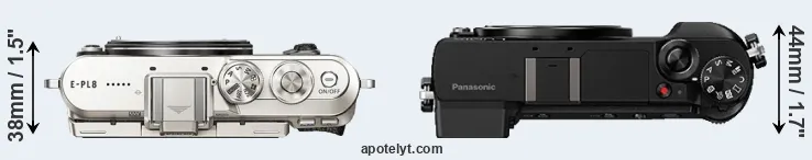 Compare E-PL8 versus GX80 top