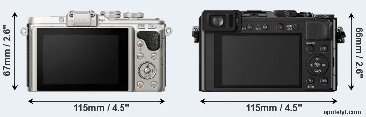 Comparison E-PL8 or LX100 rear