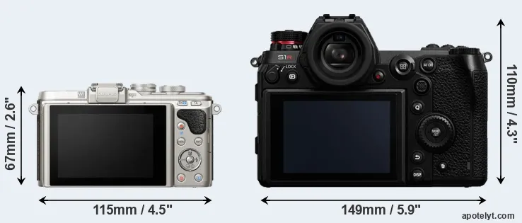 Comparison E-PL8 or S1R rear