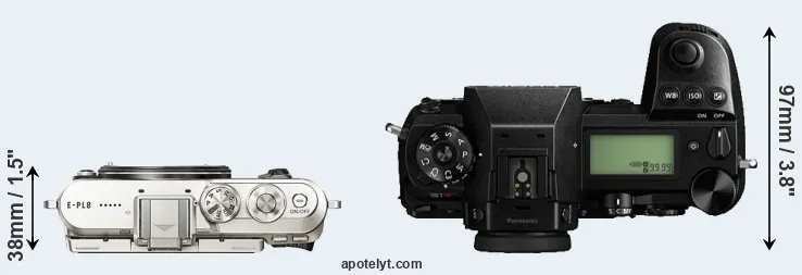 Compare E-PL8 versus S1R top