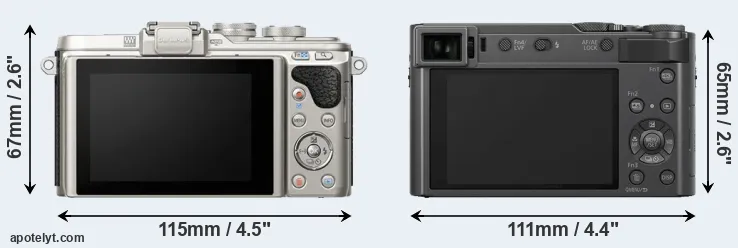 Comparison E-PL8 or TZ200 rear