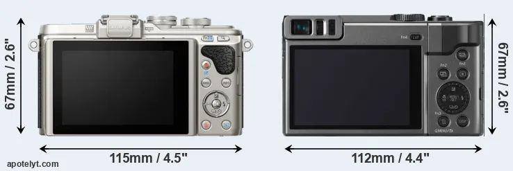 Comparison E-PL8 or ZS70 rear
