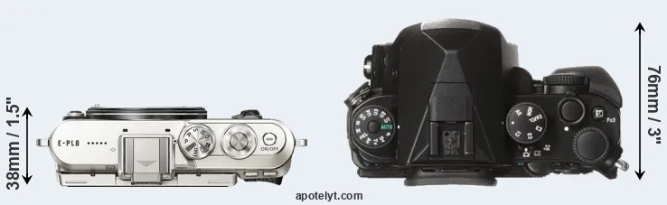 Compare E-PL8 versus KP top