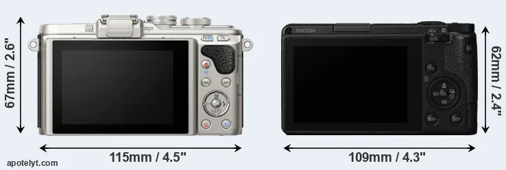 Comparison E-PL8 or GR III rear