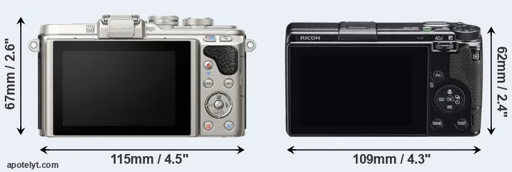 Comparison E-PL8 or GR IIIx rear