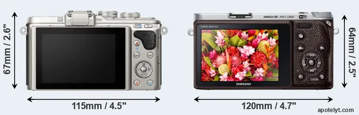 Comparison E-PL8 or NX500 rear