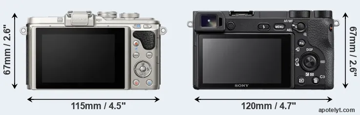 Comparison E-PL8 or A6500 rear