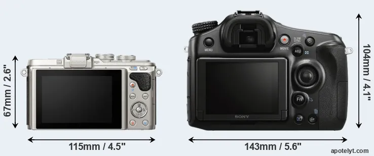 Comparison E-PL8 or A68 rear