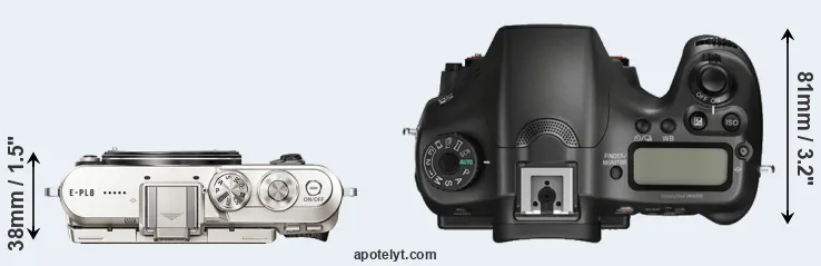 Compare E-PL8 versus A68 top