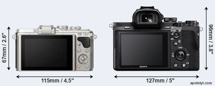 Comparison E-PL8 or A7 II rear