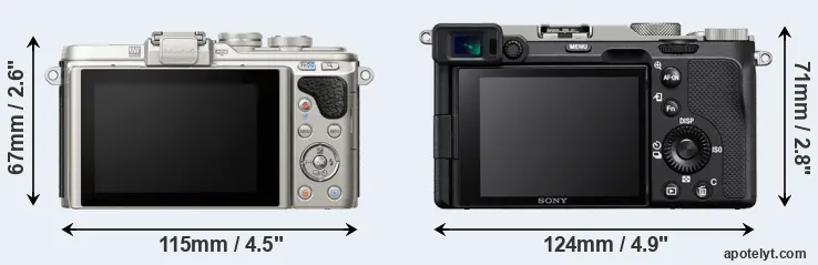 Comparison E-PL8 or A7C rear