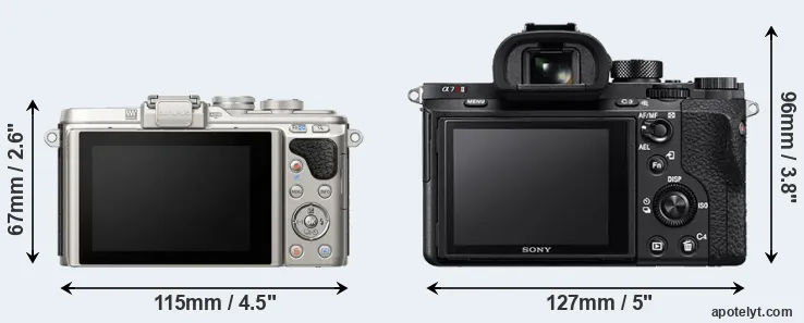 Comparison E-PL8 or A7R II rear