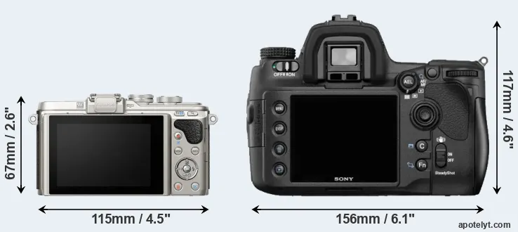 Comparison E-PL8 or A850 rear