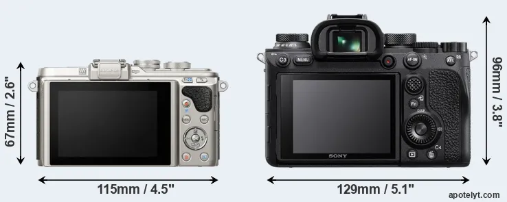 Comparison E-PL8 or A9 II rear