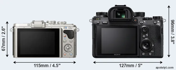 Comparison E-PL8 or A9 rear