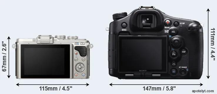 Comparison E-PL8 or A99 rear