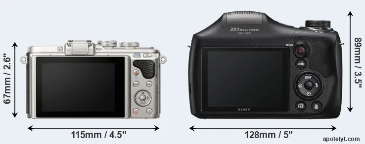 Comparison E-PL8 or H300 rear