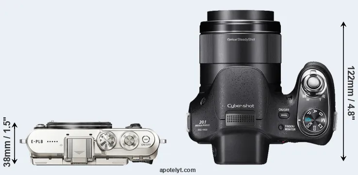 Compare E-PL8 versus H400 top
