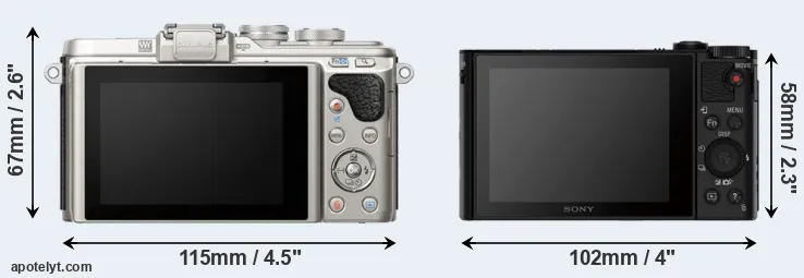 Comparison E-PL8 or HX80 rear
