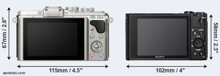 Comparison E-PL8 or HX99 rear